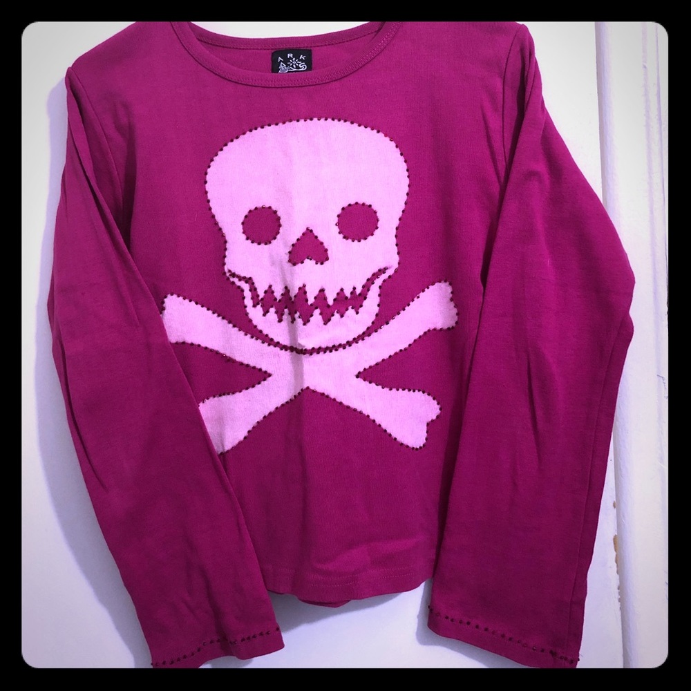Pink Skull Top